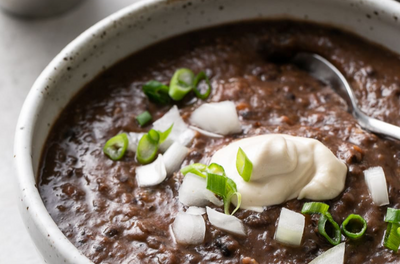 🌱 Black Bean Soup – Hearty & Flavourful