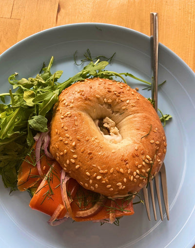 Carrot ‘Lox’ Bagels