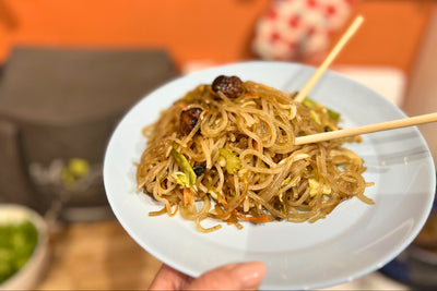 🥢 Beefy TVP Japchae – Fresh & Fantastic