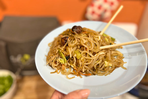 🥢 Beefy TVP Japchae – Fresh & Fantastic