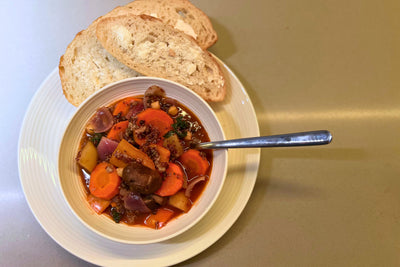 🥣 Vegan Beef Stew – Hearty & Homestyle