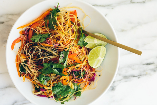 Beefy TVP Japchae Bowl