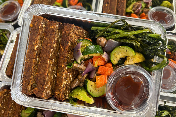 Lentil Loaf with Harvest Veg