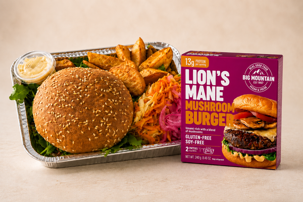 🍁🍔 BIG Mountain Lion's Mane Burger – Canadian Crafted
