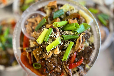 Mezzanine Mushrooms with Tempeh