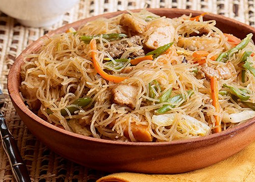 Pansit with Gardein Chicken