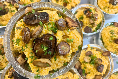 🎃 Pumpkin Risotto w/ “Scallops” – High Vit. A