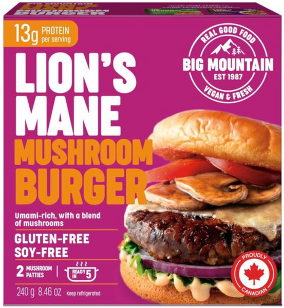 Big Mountain Foods Lion's Mane Mushroom Burger