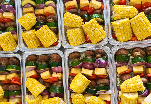 🥙Tofu Shish Kebab with Local Corn – Fresh & Flavourful