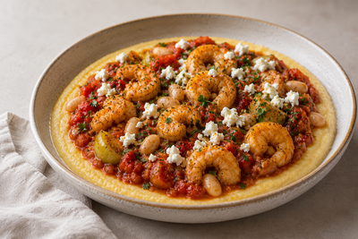 🇬🇷 Shrimp Saganaki – Rustic Greek Comfort