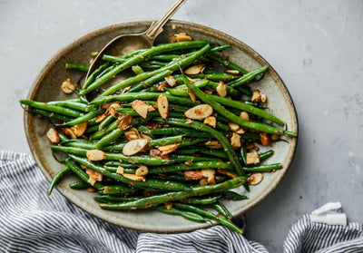 🍁 Maple Veg and slivered almonds – Sweet & Seasonal