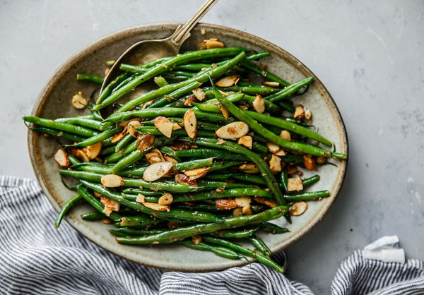 🍁 Maple Veg and slivered almonds – Sweet & Seasonal