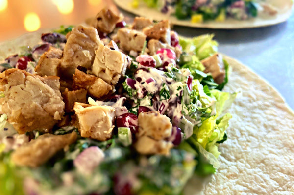 Fake Chicken Salad Wraps