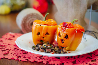 Stuffed Pepper Pumpkins